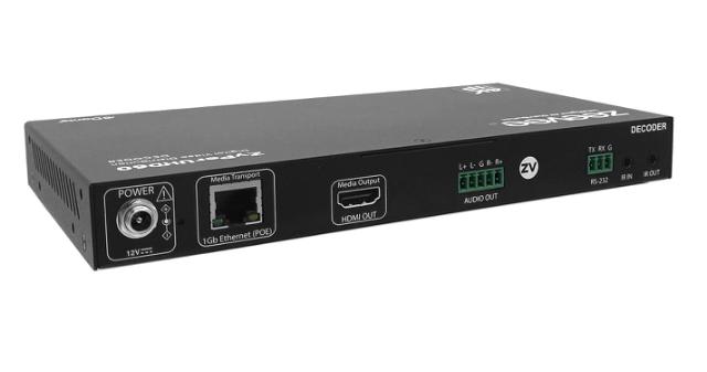 ZeeVee ZyPerUHD60 Decoder, Single LAN with Dante