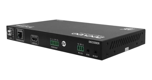 ZeeVee ZyPerUHD60 Decoder, Single LAN with Dante