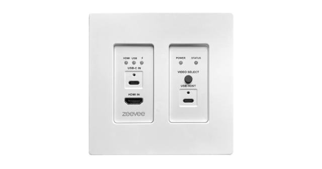 ZeeVee ZyPerUHD60 Encoder, Wall Plate, 2 x 1 Switching