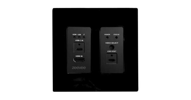 ZeeVee ZyPerUHD60 Encoder, Wall Plate, 2 x 1 Switching