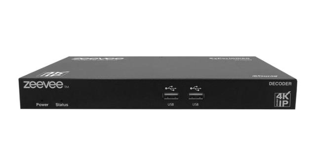 ZeeVee ZyPerUHD60 Decoder, Dual LAN with Dante 