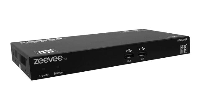 ZeeVee ZyPerUHD60 Decoder, Dual LAN with Dante 