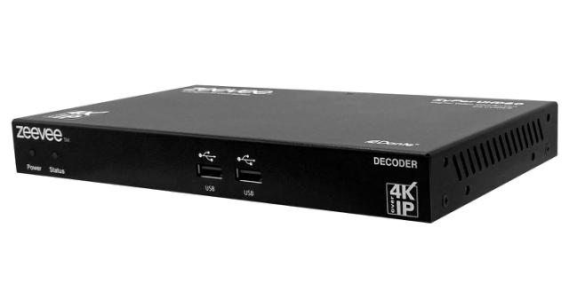 ZeeVee ZyPerUHD60 Decoder, Dual LAN with Dante 