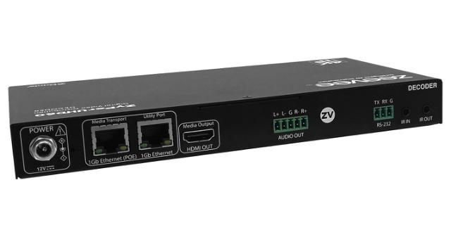ZeeVee ZyPerUHD60 Decoder, Dual LAN with Dante 
