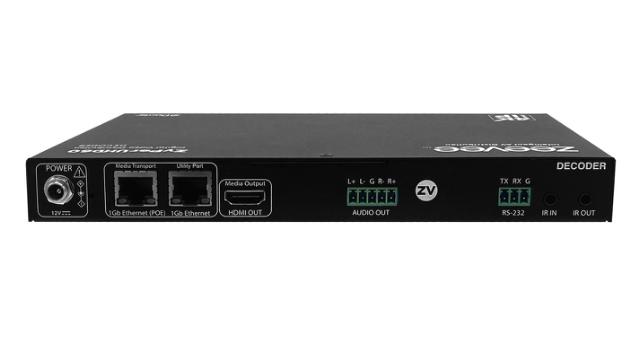 ZeeVee ZyPerUHD60 Decoder, Dual LAN with Dante 