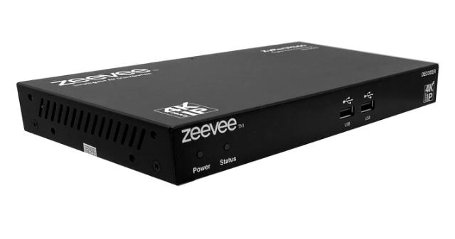 ZeeVee ZyPerUHD60 Decoder, Dual 1G LAN
