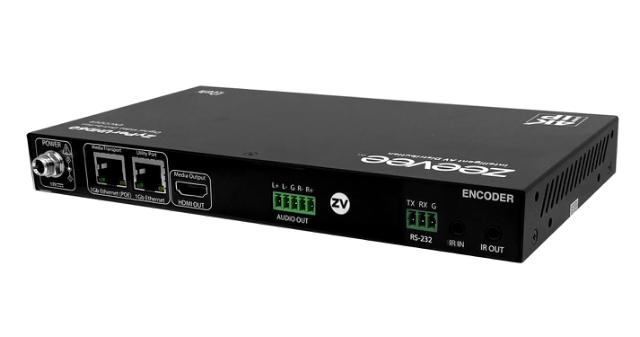 ZeeVee ZyPerUHD60 Encoder, 3x1 Switching Input, Dual LAN with Dante