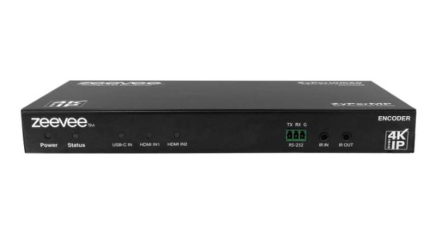 ZeeVee ZyPerUHD60 Encoder, 3x1 Switching Input, Dual LAN with Integrated Management