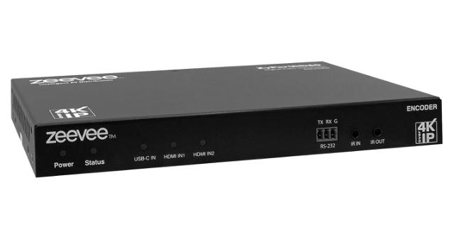 ZeeVee ZyPerUHD60 Encoder, 3x1 Switching Input, Dual LAN with Integrated Management