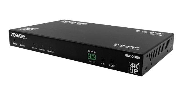 ZeeVee ZyPerUHD60 Encoder, 3x1 Switching Input, Dual LAN with Integrated Management