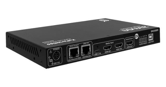 ZeeVee ZyPerUHD60 Encoder, 3x1 Switching Input, Dual LAN with Integrated Management