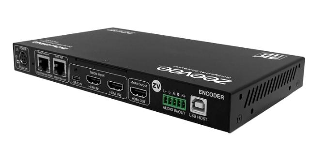 ZeeVee ZyPerUHD60 Encoder, 3x1 Switching Input, Dual LAN with Integrated Management