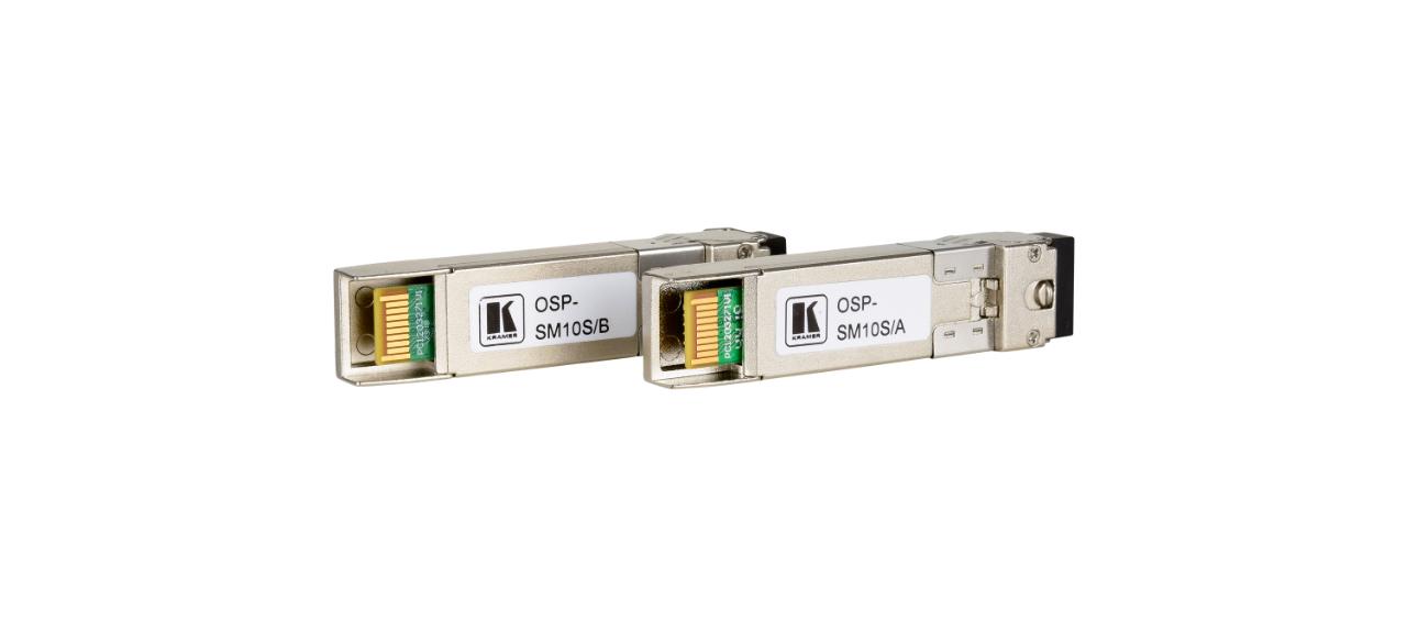 KRAMER Optical SFP+ Transceiver Pair, 10G 1270/1330nm SM Simplex Fiber