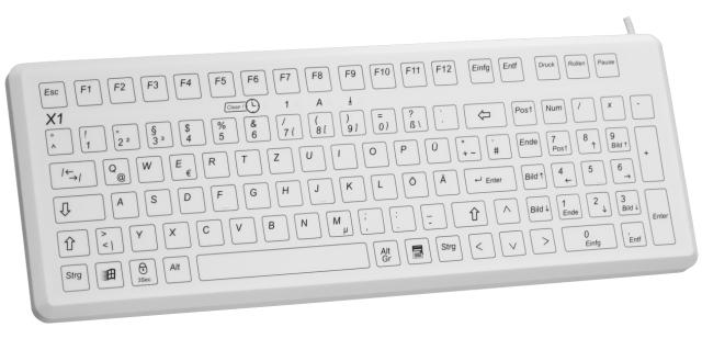 PROKEYS X1 medical keyboard w/clean remind, flat