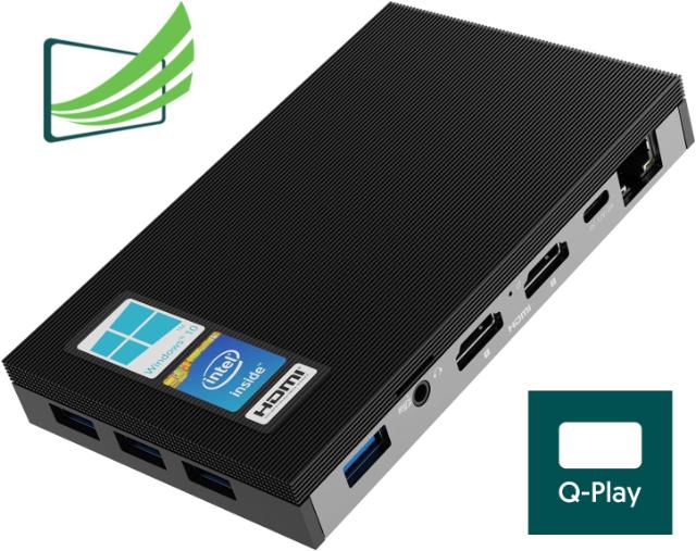 Q-Play by Nordicscreen N100/N150 Windows Media Player w. W11 IoT LTSC