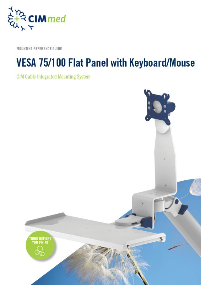 VESA 75/100 Flat Panel Keyboard