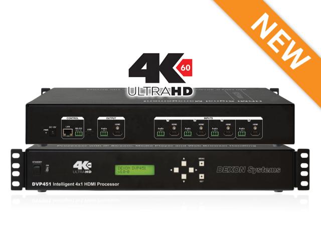 DEXON DVP441 MultiViewer - 4x1, 4K60 4:4:4 Video Processor