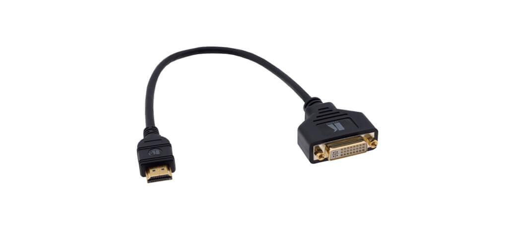 KRAMER 0,3m DVI-I (F) to HDMI (M) Adapter Cable