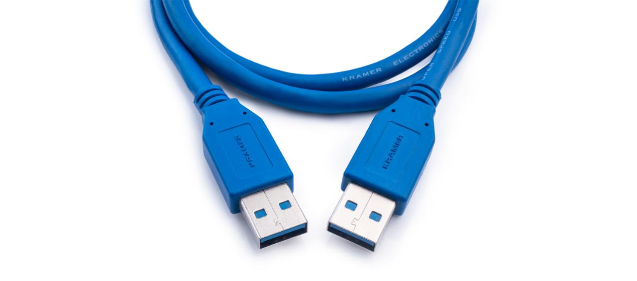 KRAMER 0,9m USB 3.0 A (M) to A (M) Cable