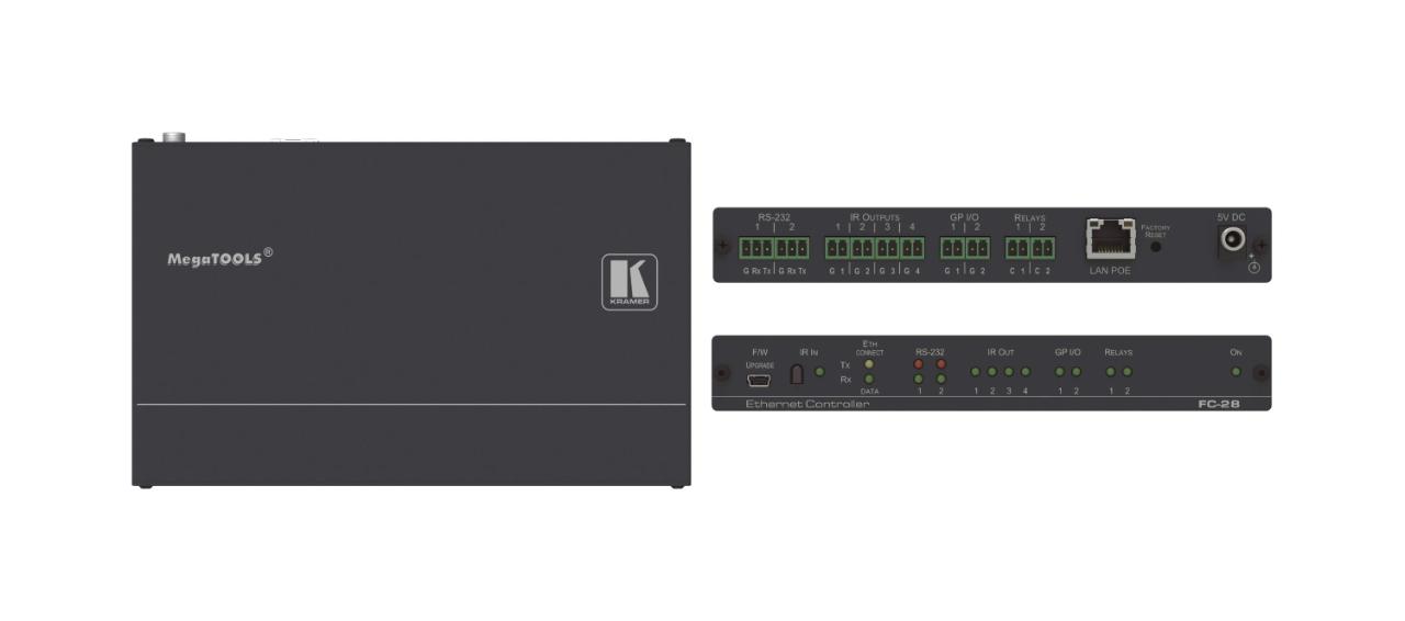 Kramer 10 port Serial, IR, GPI/O and Relay, PoE Control Gateway