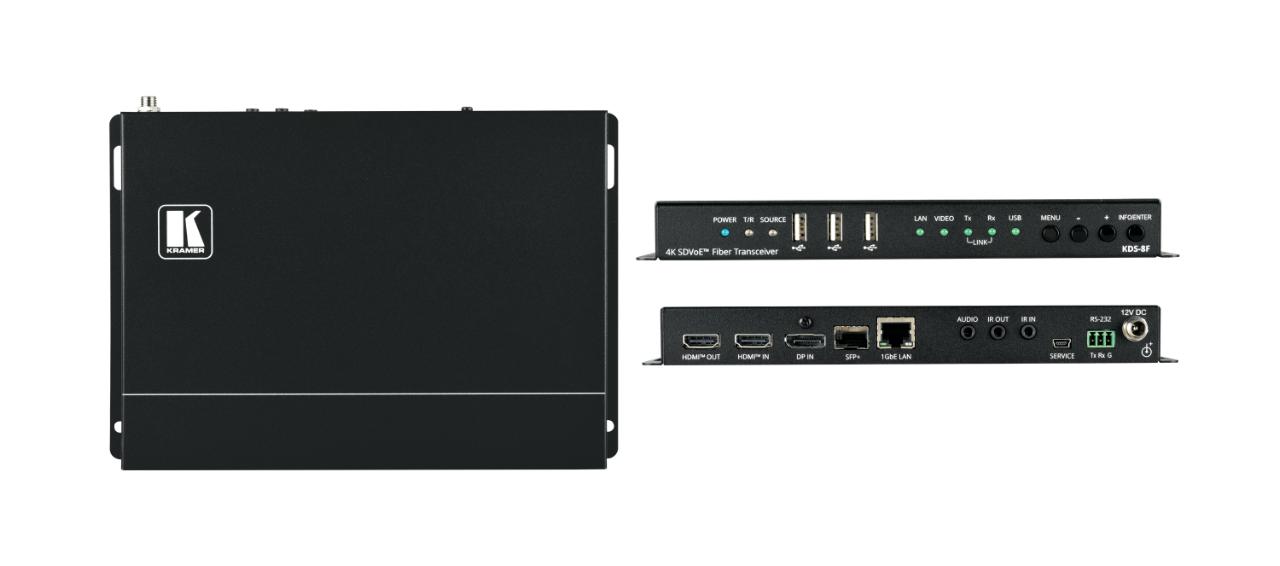 Kramer 4K HDR SDVoE Streaming Transceiver - Fiber