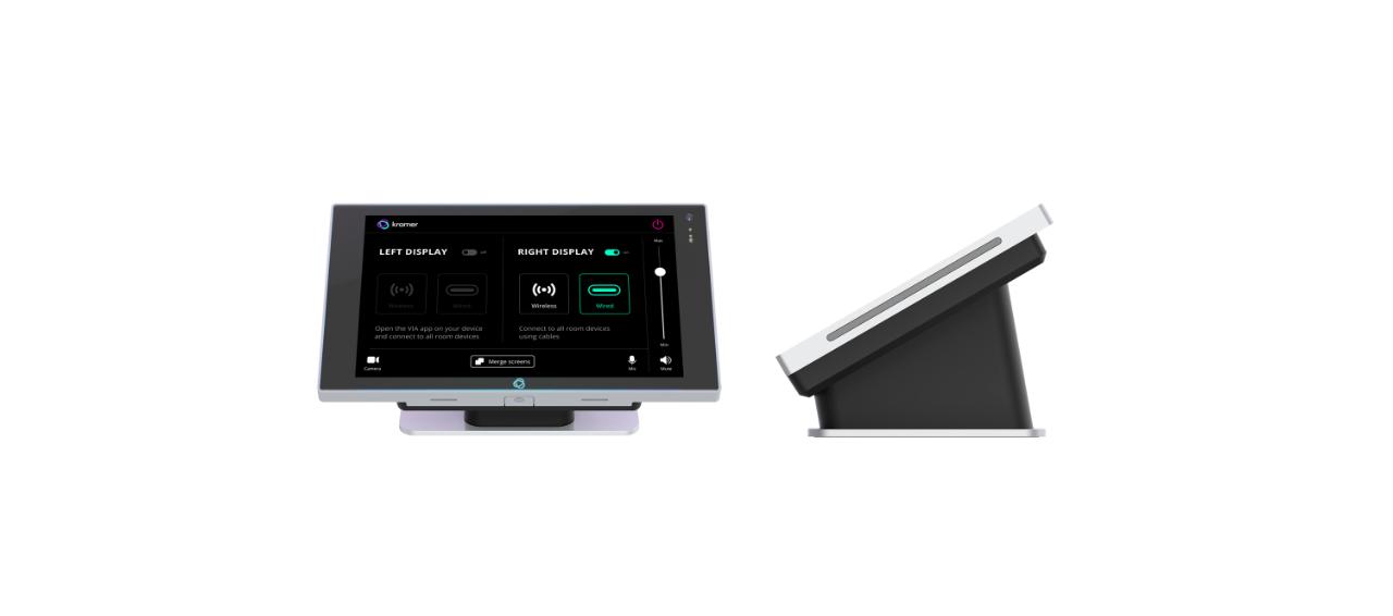 Kramer 8−Inch Table Mount PoE Touch Panel