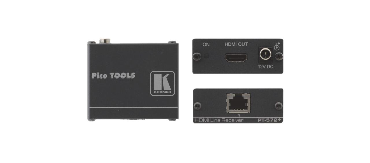 Kramer HDMI HDCP 2.2 Compact Receiver over PoC Long−Reach DGKat