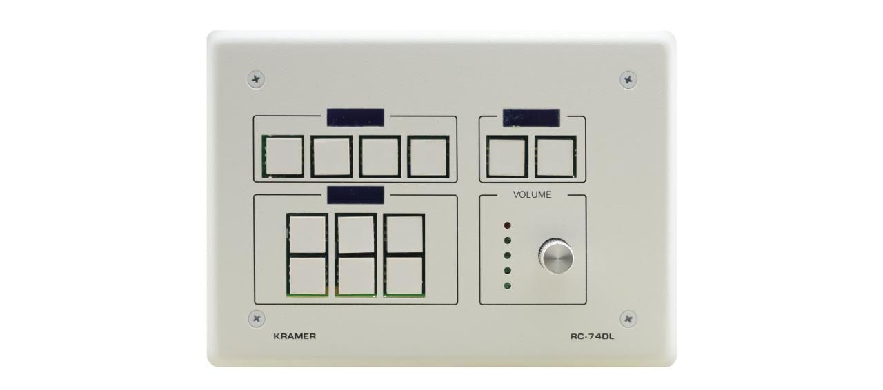 Kramer 12 button Ethernet and KNET™ Control Keypad with Knob and Displays