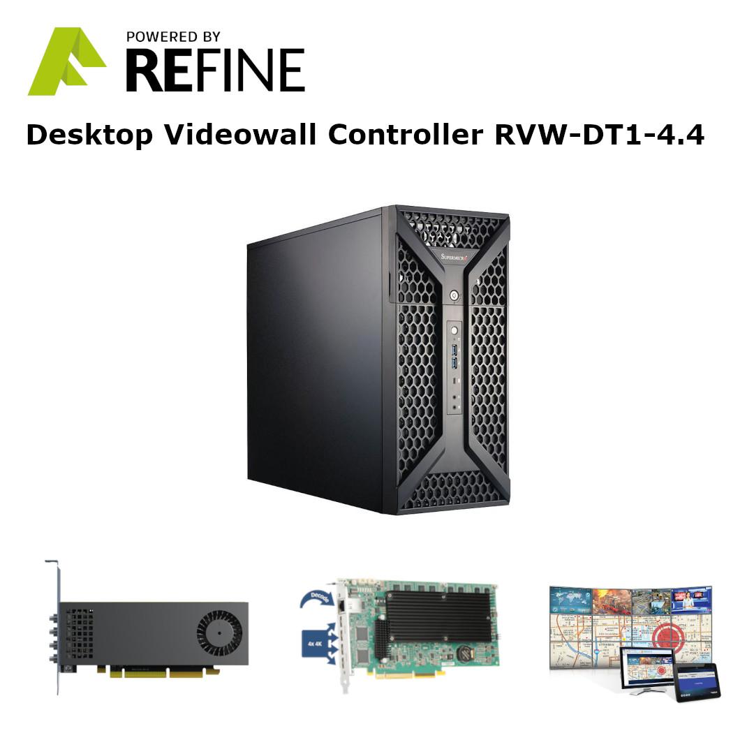 Refine Desktop Videowall Controller 4 Out, 4 Inputs, Incl. MURAControl SW, Desktop (2 slots)