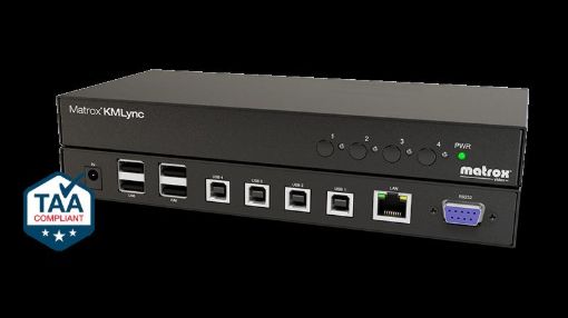 Billede af MATROX KMLync 4-port USB keyboard and mouse switch for Extio3