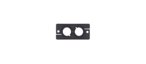 Billede af KRAMER Wall Plate Insert - Dual Cable Passthrough - Black