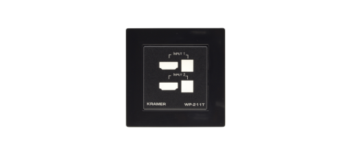 Billede af KRAMER Black Frame and Faceplate Set for Wall Plate