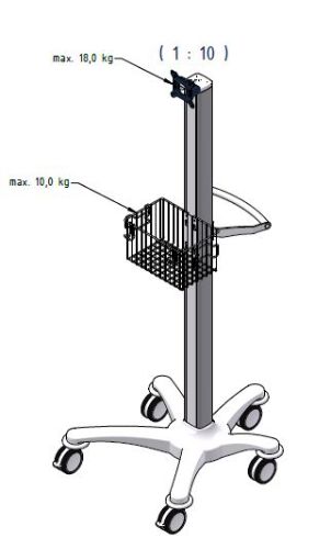 Billede af CIM heavy duty with basket and handle/VESA