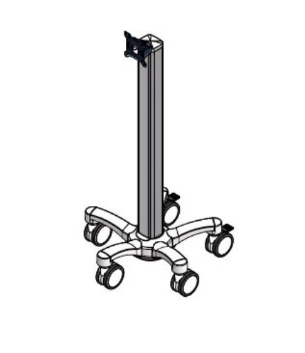 Billede af CIM light duty cart for VESA monitor