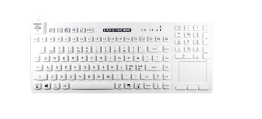 Billede af MAN & MACHINE REALLYCOOLTOUCH-LP tastatur, hvidt