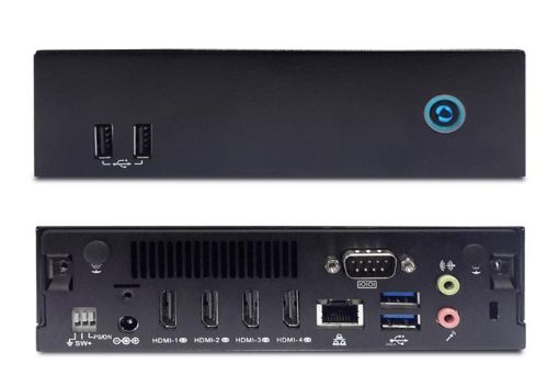 Billede af AOPEN DE6340 Quad Output Digital Signage Player, AMD R2544, 128/8GB, W11L