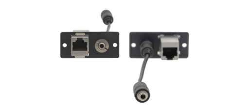 Billede af KRAMER Wall Plate Insert - 3.5mm & RJ-45