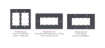 Billede af KRAMER Frame For Wall Plate Inserts - 2 Gang