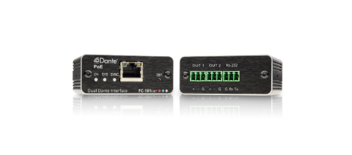 Billede af KRAMER 2 Channel Dante Decoder & PoE Acceptor