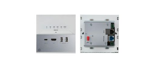 Billede af KRAMER USB-C Wallplate Transmitter with USB, Ethernet, RS-232, & IR over Extended-Reach HDBaseT 3.0
