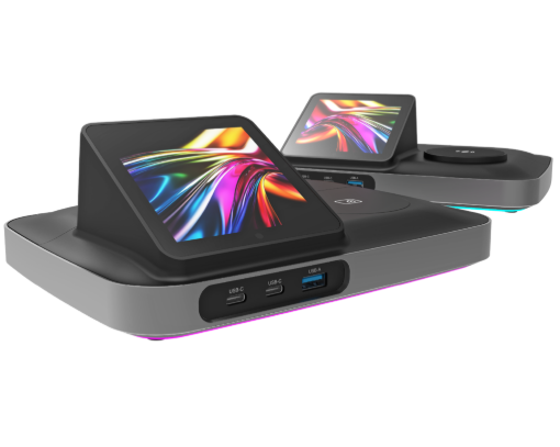 Billede af QBIC Bookbuddy Connect Desk Booking Docking Station m. Trådløs opladning
