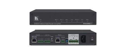 Billede af KRAMER d  2x120W @ 8O Controllable Power Amplifier with Dante Input