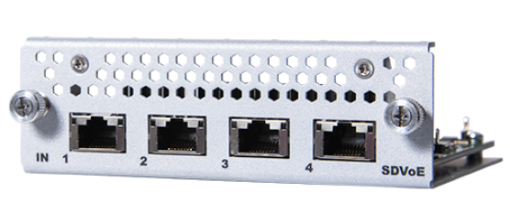 Billede af ANALOG WAY Opt. Input connector card with 4x SDVoE 10G RJ45 ports (carrying case included)