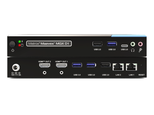 Billede af MATROX Maevex MGX D1 - Single-channel 4K60 H.265/H.264 IPMX-ready video decoder with USB support