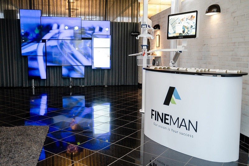 Receptionen hos Fineman A/S